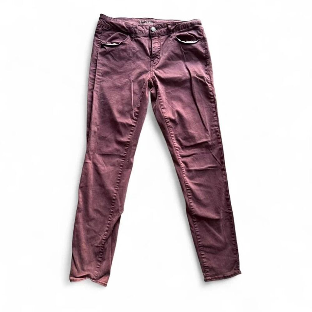 burgundy straight leg jeans | empyre delaney skinny stretch jeans | y2k fitted